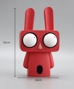 Tượng động vật dễ thương decor kệ sách