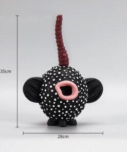 Tượng động vật dễ thương decor kệ sách