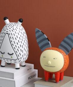 Tượng động vật dễ thương decor kệ sách