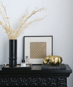 Tượng hà mã bằng đồng trang trí kệ sách