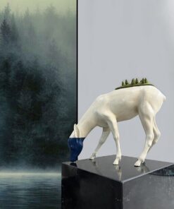 Tượng hươu rừng trang trí