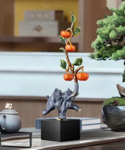 Cặp voi trang trí kệ tủ phòng khách