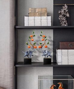 Cặp voi trang trí kệ tủ phòng khách