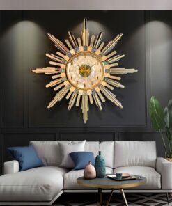 Đồng hồ treo tường khảm trai trang trí