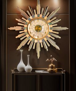 Đồng hồ treo tường khảm trai trang trí