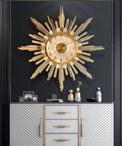 Đồng hồ treo tường khảm trai trang trí