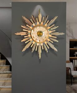 Đồng hồ treo tường khảm trai trang trí