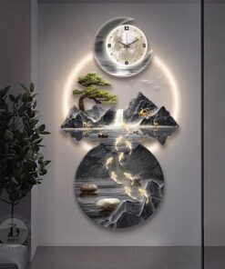 Đồng hồ treo tường cá bơi ngược dòng