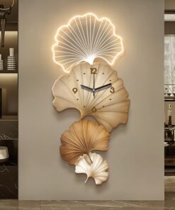 Đồng hồ treo tường lá bạch quả