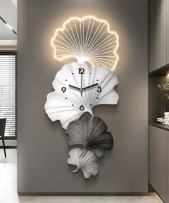 Đồng hồ treo tường lá bạch quả