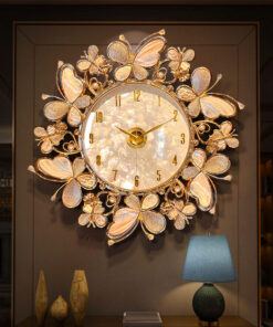 Đồng hồ treo tường gắn bướm
