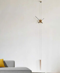 Đồng hồ treo tường thanh lịch phong cách tối giản dài