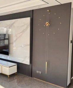 Đồng hồ treo tường thanh lịch phong cách tối giản dài