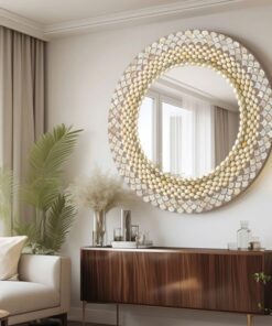 Gương dáng tròn đơn giản