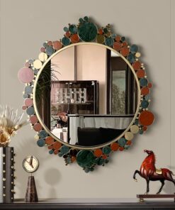 Gương trang trí gắn đá cẩm thạch