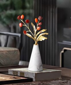 Mô hình bình hoa được làm bằng đá decor