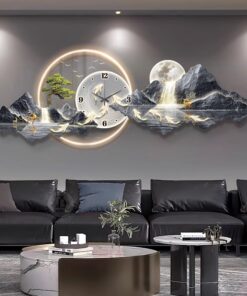 Tranh đồng hồ treo phòng khách