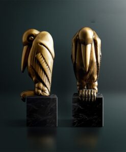 Tượng chim gõ kiến decor