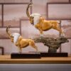 Tượng con dê phong thủy bằng đồng