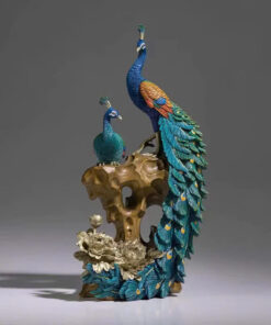 Tượng đôi chim công bằng đồng