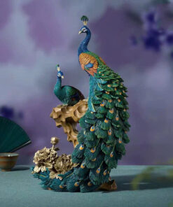 Tượng đôi chim công bằng đồng