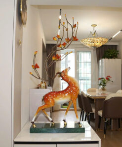 Tượng hươu bằng đồng size đại