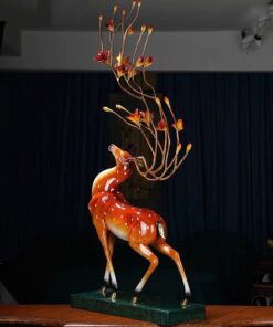 Tượng hươu bằng đồng size đại