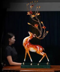 Tượng hươu bằng đồng size đại