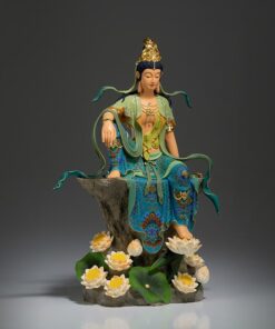 Tượng Phật Quan Âm làm thủ công bằng đồng