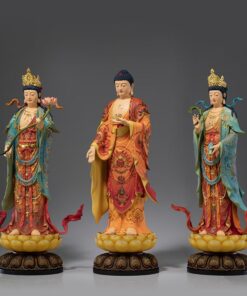 Tượng "Tây Tam Thánh" bằng đồng nguyên khối