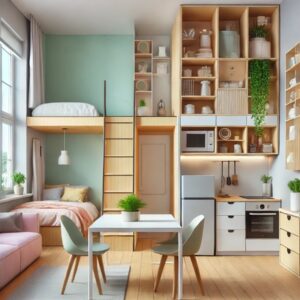 Trang trí phòng trọ đẹp không gác có bếp – Bí quyết tối ưu không gian sống