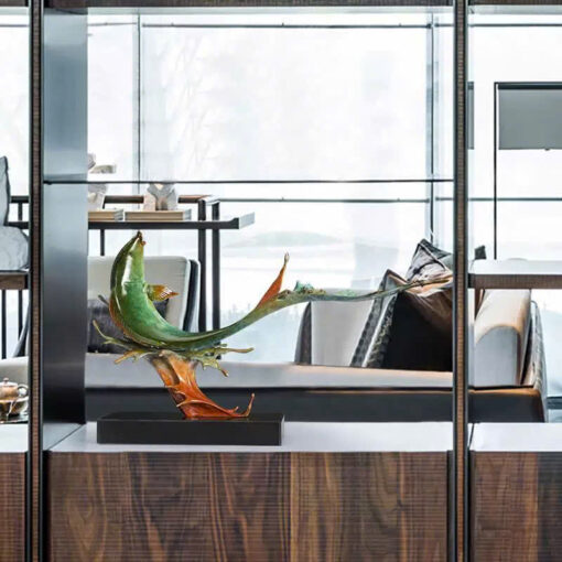 tuong-ca-chep-vuot-song (5) Tượng Cá Chép Vượt Sóng