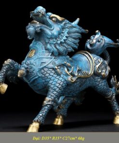 Tượng Thánh Mã Kỳ Lân bằng đồng