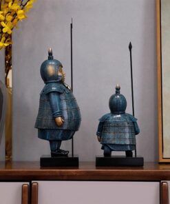 Bộ Tượng Lính Gác Và Chiến Mã Phong Cách Cổ Điển