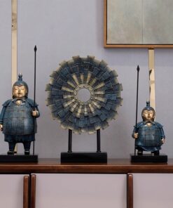 Bộ Tượng Lính Gác Và Chiến Mã Phong Cách Cổ Điển