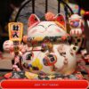 Mèo Thần Tài Gốm Sứ Đón Lộc