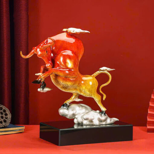 tuong-bo-tot-tai-loc (4) Tượng Bò Tót Tài Lộc - Khí Thế Đại Thành