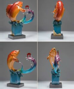 Tượng Cá Chép Vượt Vũ Môn Hóa Rồng