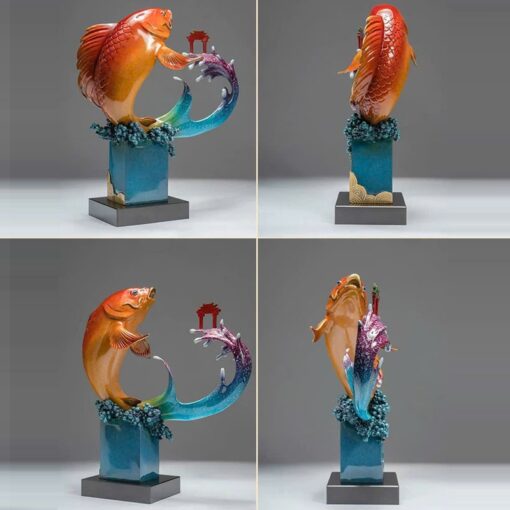 tuong-ca-chep-vuot-vu-mon-hoa-rong (5) Tượng Cá Chép Vượt Vũ Môn Hóa Rồng