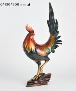Tượng Gà Trống Nghệ Thuật Đa Sắc Cao Cấp