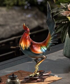 Tượng Gà Trống Nghệ Thuật Đa Sắc Cao Cấp