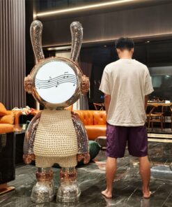 Tượng Gấu Disco Bling