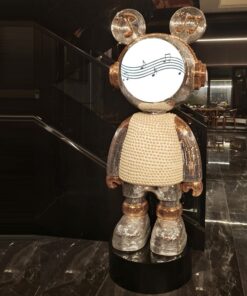 Tượng Gấu Disco Bling