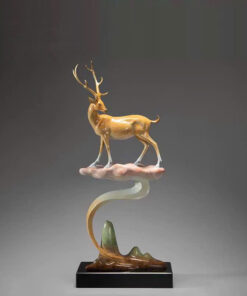 Tượng Hươu Phong Thủy Lộc Đỉnh Vân