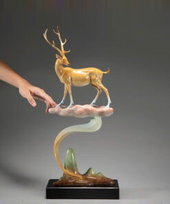 Tượng Hươu Phong Thủy Lộc Đỉnh Vân