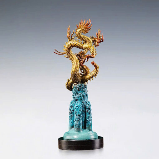 tuong-rong-dung-uy-nghi-tren-song-nuoc (3) Tượng Rồng Đứng Uy Nghi Trên Sóng Nước