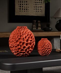 Bình Hoa Gốm Vân Tổ Ong