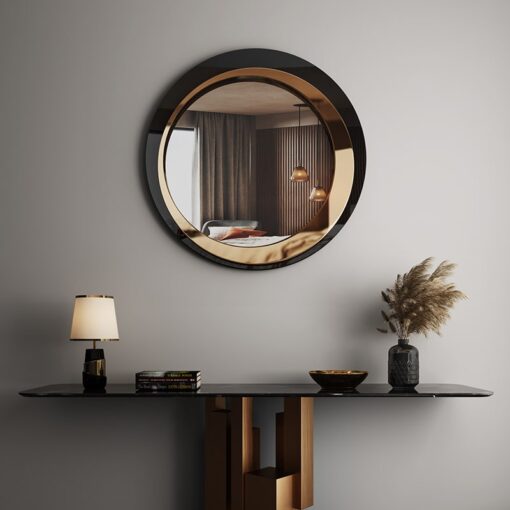 guong-tron-hien-dai (4) Gương Tròn Hiện Đại Decor Sang Trọng