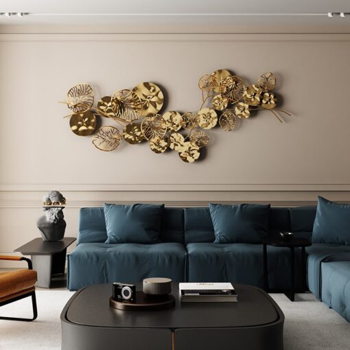 phu-dieu-3d-la-sen-vang-nghe-thuat (1) Phù Điêu 3D Lá Sen Vàng Nghệ Thuật