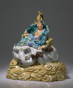 Tượng Văn Thù Và Phổ Hiền Bồ Tát